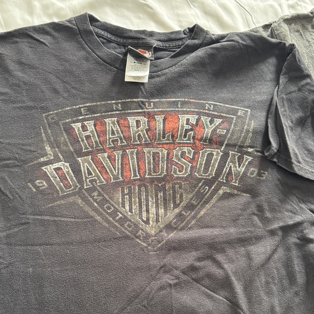 Harley-Davidson Black & Charcoal Trio Graphic Tees - Picture 5 of 8